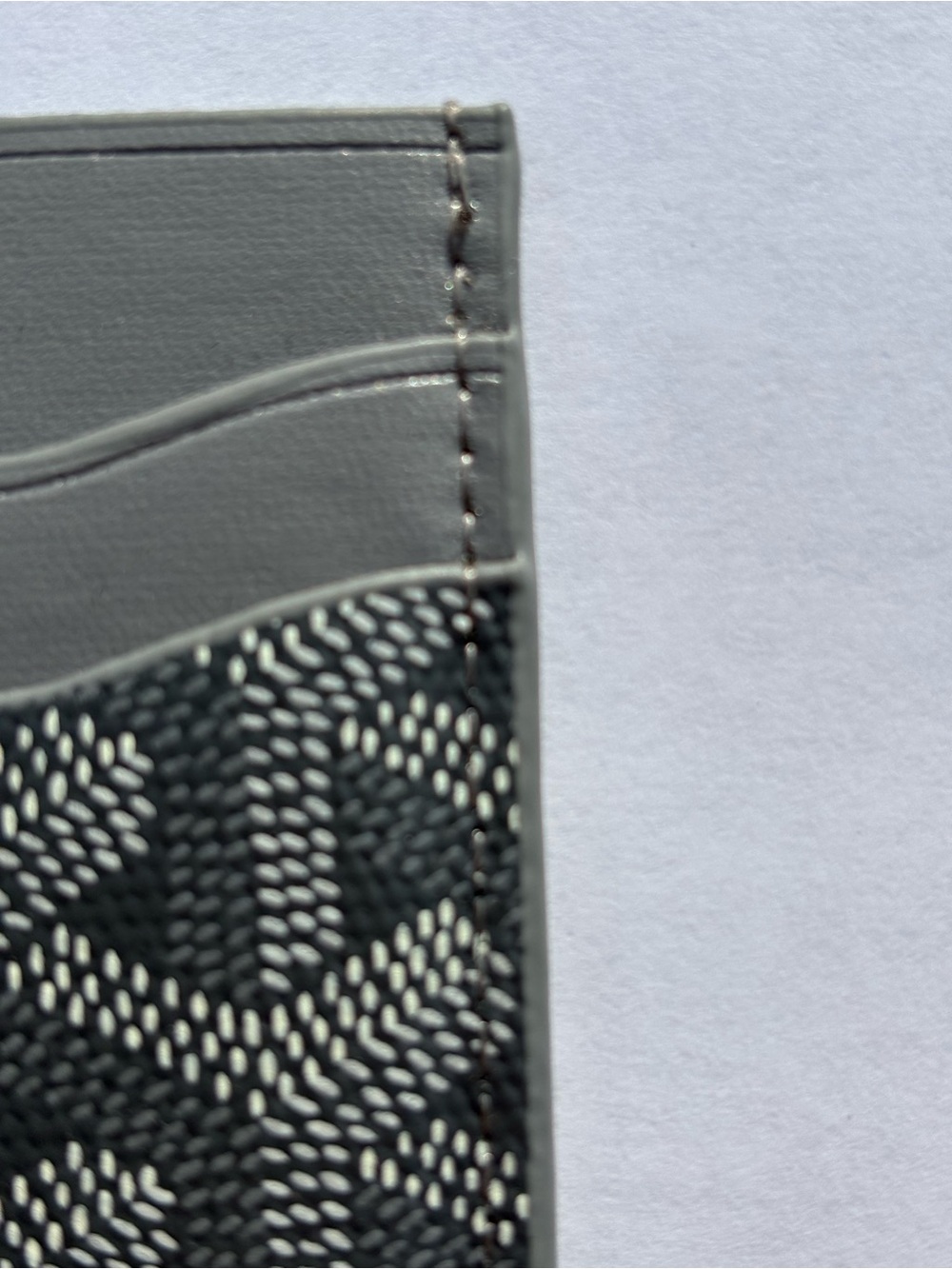 Goyard Gray and Black Goyardine Card Holder - Picture 7 of 10
